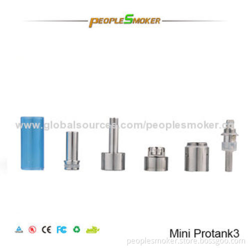 Mini Protank 3 Clearomizers, Pyrex Glass Material, Changeable Coil, 1.5ml Capacity